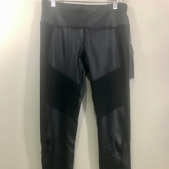 90 Degree By Reflex Pants - 90 Degree by Reflex Mesh Black Label Black Prove Them Wrong Leggings Size Small